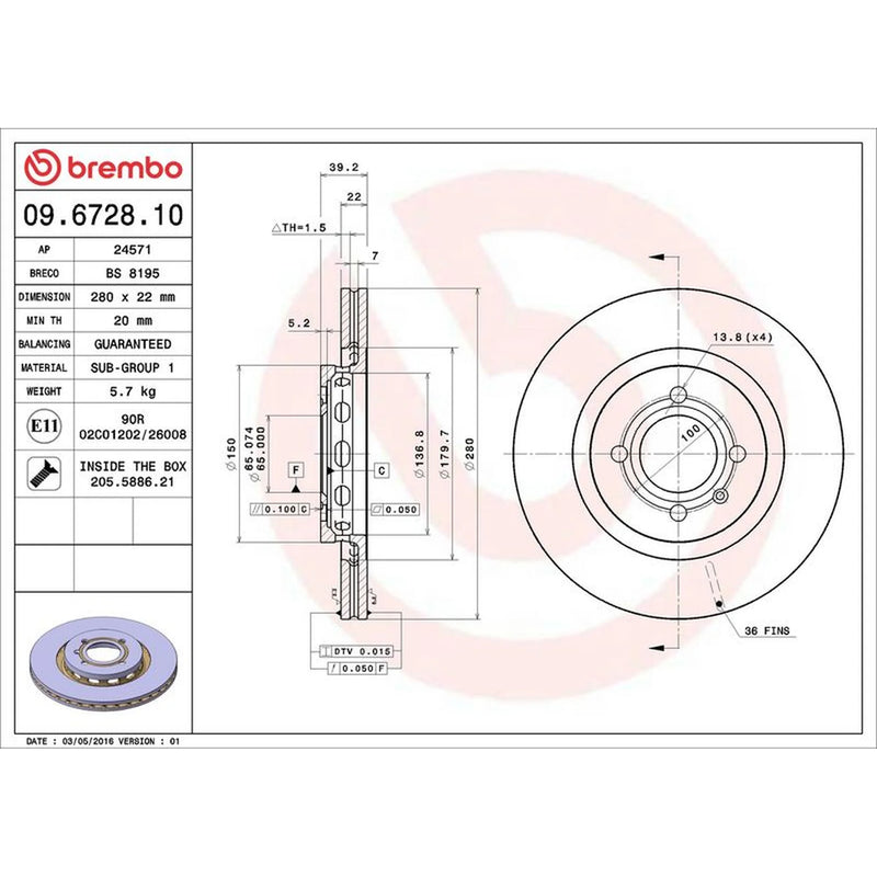 Brembo Front & Rear Brake Discs & Pads fits Seat Toledo 1991-1999 1.9 2.0
