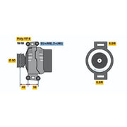 Bosch Car Alternator 12V
