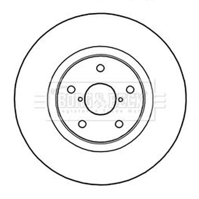 Borg & Beck Front & Rear Brake Discs & Pads fits Subaru Tribeca 2005-2007