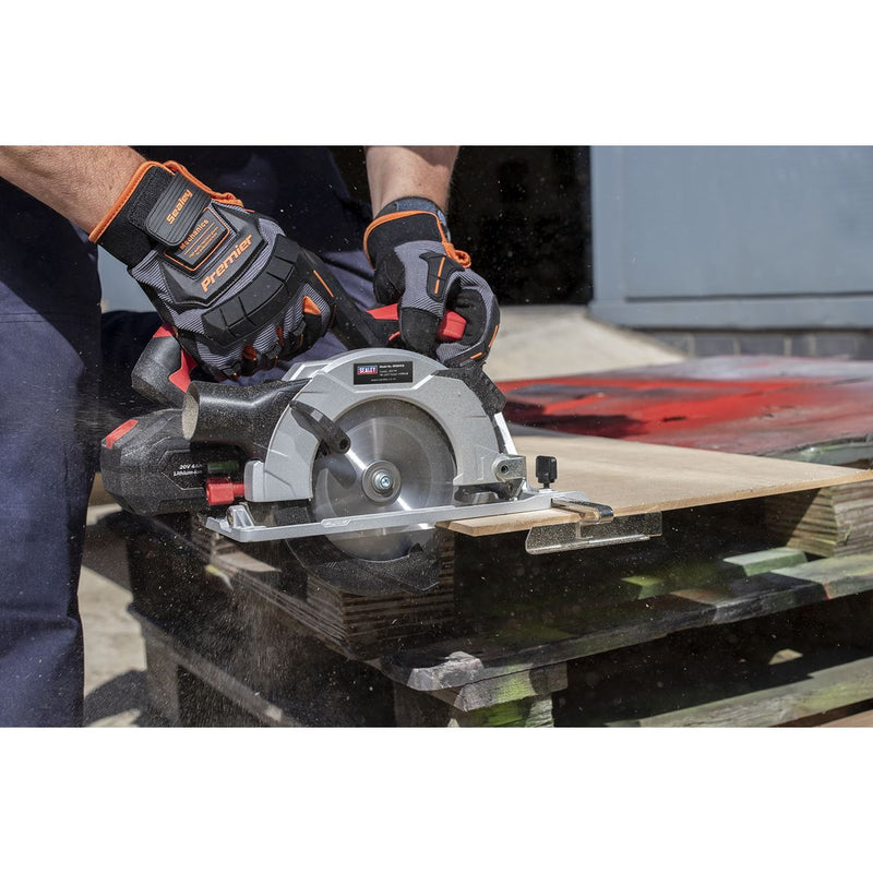 Sealey SV20 Series 150mm Cordless Circular Saw Kit 20V 2Ah CP20VCSKIT1 Sealey - Dynamic Drive