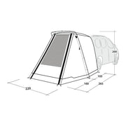 Outwell Sandcrest S Poled Tailgate Awning Outwell - Dynamic Drive