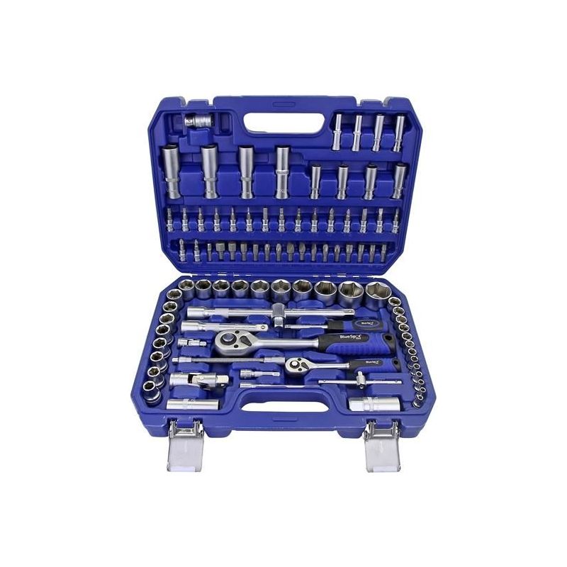 Bluespot Tools 1/2in & 1/4in Metric Socket Set, 94 Piece BlueSpot Tools - Dynamic Drive
