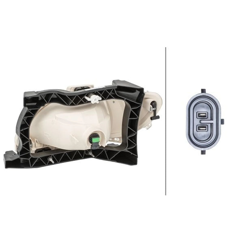 Hella Front Right Fog Light H11 fits Daf Xf 2012 on