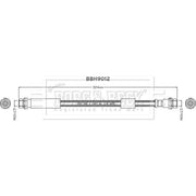 Borg & Beck Brake Hydraulic Hose Line Rear Right BBH9012