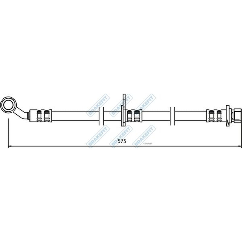 Apec Brake Hydraulic Hose Line Front Right fits Honda Civic VII 2000-2005