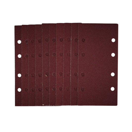 Draper 1/3 Sanding Sheets with Hook and Loop, 93 x 190mm, 80 Grit (Pack of 10) Draper - Dynamic Drive