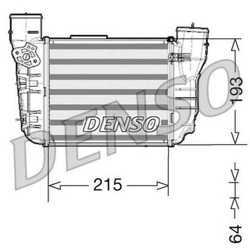 Denso Intercooler (Charge Air Cooler) Left fits Audi A4 B6 2002-2004 1.8