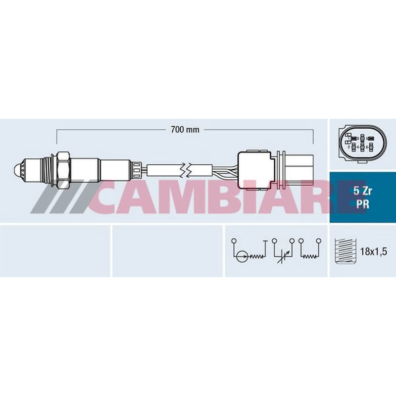 Cambiare O2 Lambda Oxygen Sensor before catalytic conv fits Alfa Romeo Giulietta