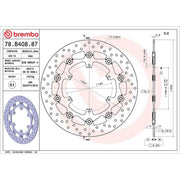 Brembo Front Floating Brake Disc & Rear Floating Brake fits Ktm Super Adventure