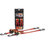 Ratchet Tie Down 1.83m Red Pair Nova - Dynamic Drive