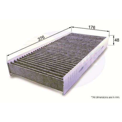 Comline Cabin Air Filter (Pollen Filter) fits Citroën Dispatch II 2007-2016