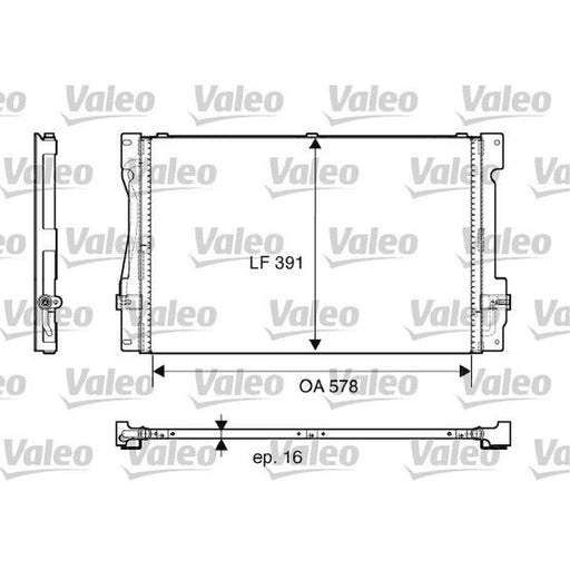 Valeo Air Conditioning Condenser 817675