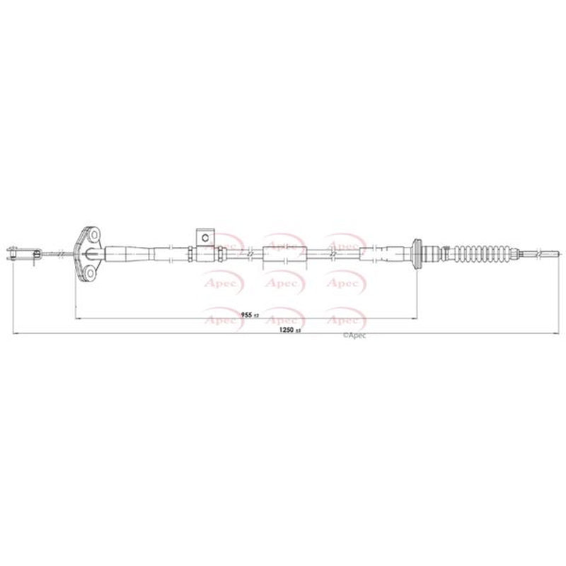 Apec Clutch Control Cable Pull fits Opel Agila B 2008-2014 1.0 1.2