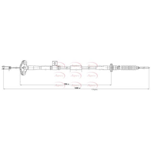 Apec Clutch Control Cable Pull fits Opel Agila B 2008-2014 1.0 1.2