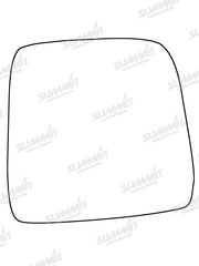 Summit Stick-On Standard Mirror Glass fits Suzuki Jimny 98 to 07 RHS Summit - Bars 4 Cars