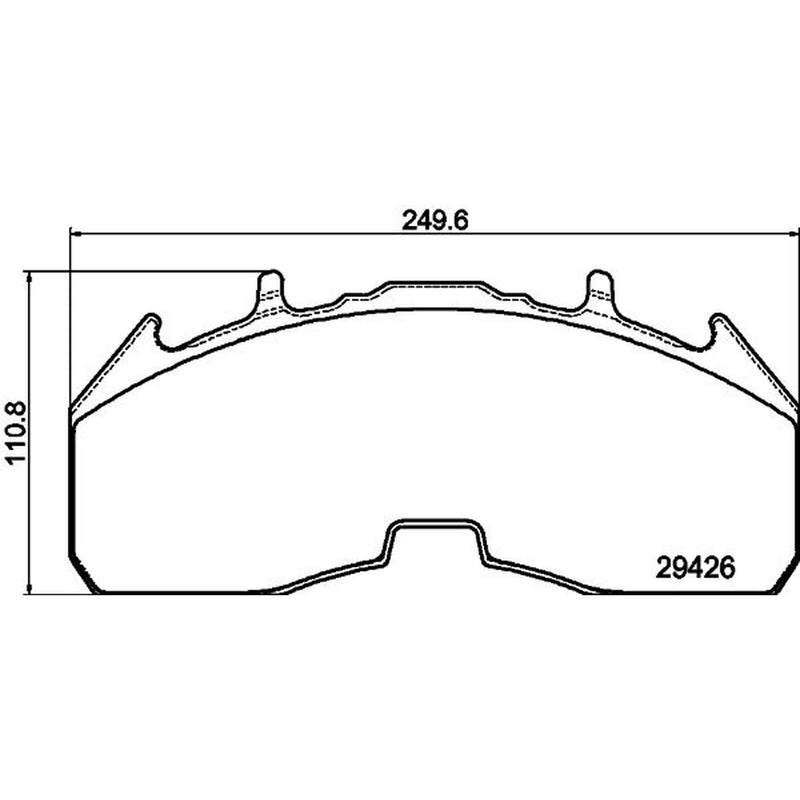 DON Front Brake Pad Set fits Scania G II 2017 on