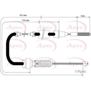 Apec Handbrake Cable Left Rear fits VW Golf 1983-1991 1.8