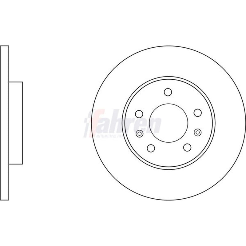 Fahren 2 x Rear Brake Discs FBD6798-x2
