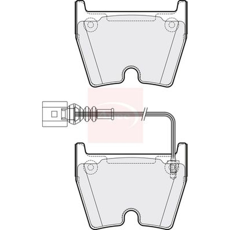 Apec Front Brake Pad Set fits Audi A3 2015-2020