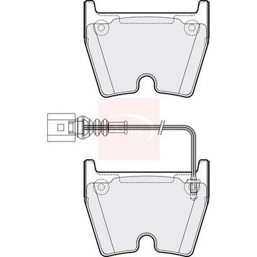 Apec Front Brake Pad Set fits Audi A3 2015-2020