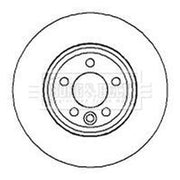 Borg & Beck 2 x Vented Front Brake Discs BBD4130-x2