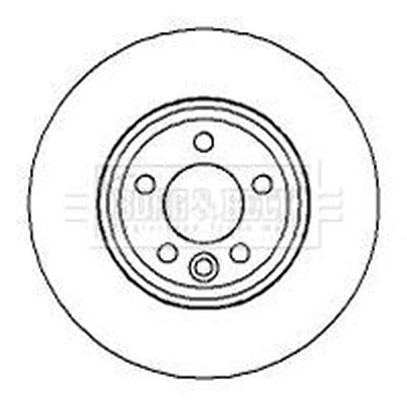 Borg & Beck 2 x Vented Front Brake Discs BBD4130-x2