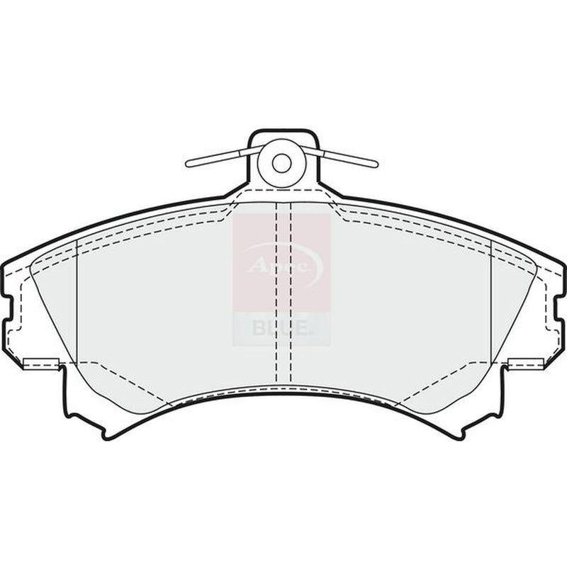 Apec Front Brake Pad Set fits Mitsubishi Carisma 1995-2006 1.6 1.8 1.9