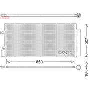 Denso Air Conditioning Condenser fits Chevrolet Aveo 2013 on 1.4