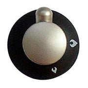 Thetford Hob Grill Knob Black & Satin for Enigma Cookers (SPCC0618 SA) Thetford - Dynamic Drive