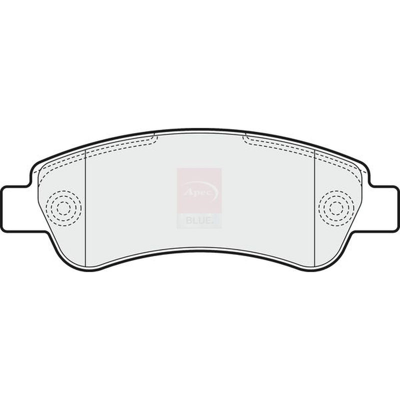 Apec Rear Brake Pad Set fits Citroën Relay III 2006-2020 2.2 3.0