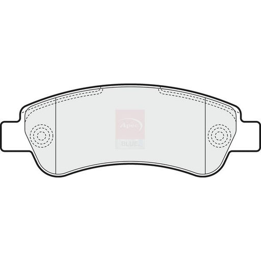 Apec Rear Brake Pad Set fits Citroën Relay III 2006-2020 2.2 3.0