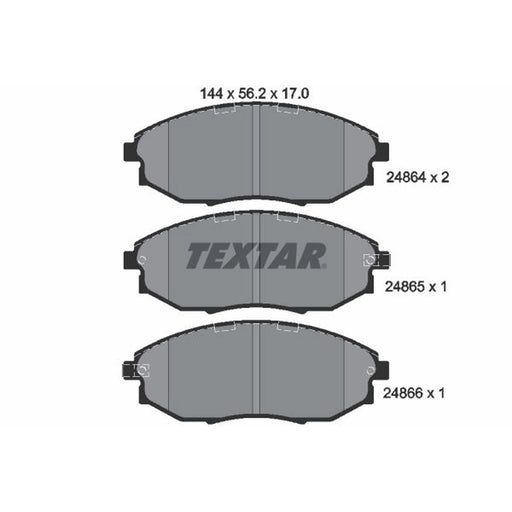 Textar Front Brake Pad Set 2486401