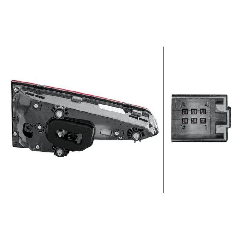 Hella Tail Light / Lamp LED Right fits Audi A4 B9 2015-2019 1.4 2.0 3.0