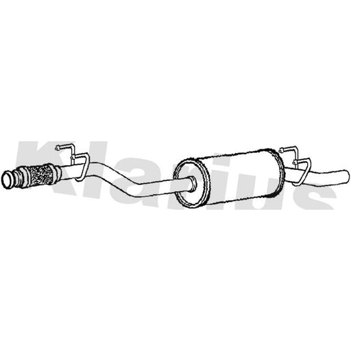 Klarius Box With Centre Pipe Centre fits VW Crafter 30-50 2006-2013 2.5