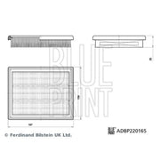 Blue Print Engine Air Filter fits Renault Austral 2022 on