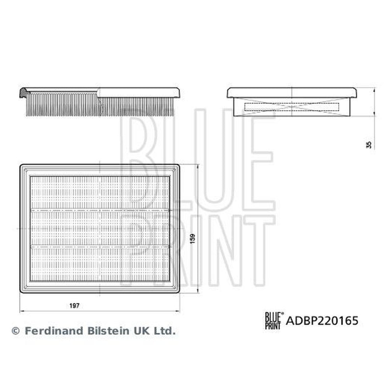 Blue Print Engine Air Filter fits Renault Austral 2022 on