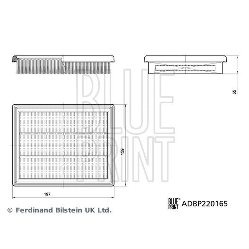 Blue Print Engine Air Filter ADBP220165