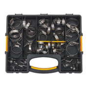 Sealey Hose Clip Assortment 90pc Stainless Steel10-57mm SHCSS90AC Sealey - Dynamic Drive