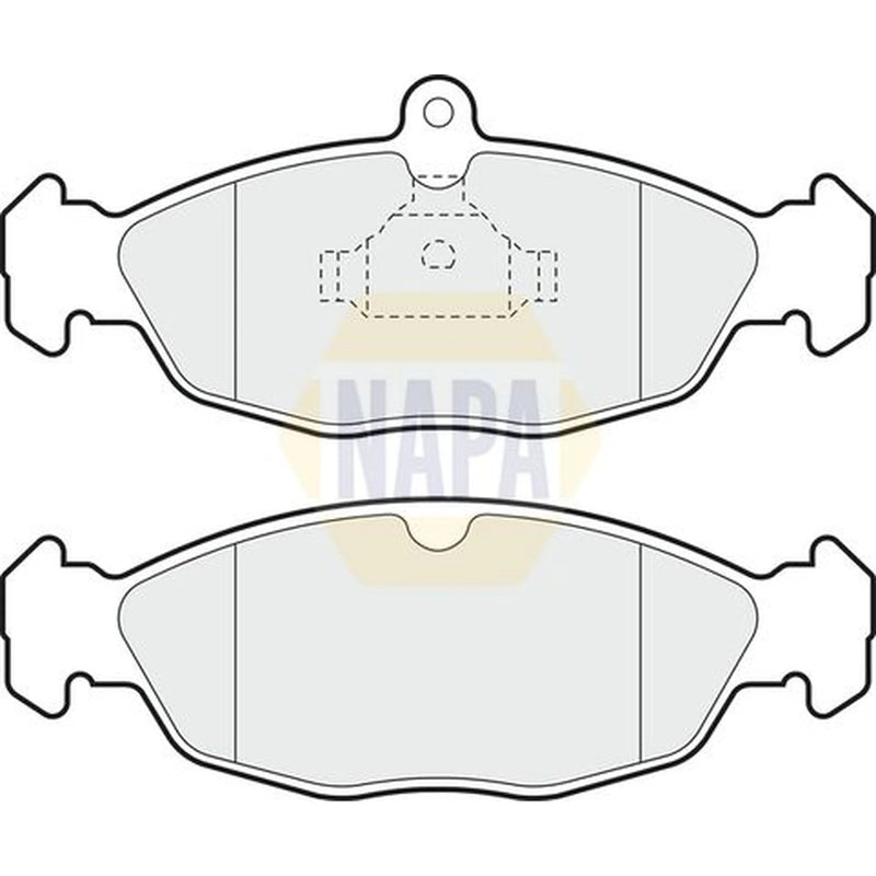 NAPA Front Brake Pad Set fits Daewoo Lanos 1997 on 1.3 1.5