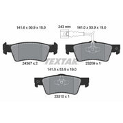 Textar Rear Brake Pad Set 2436704