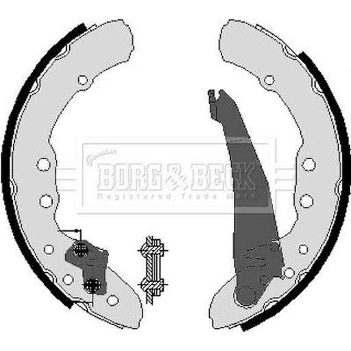 Borg & Beck Brake Shoe Set Axle Kit BBS6212