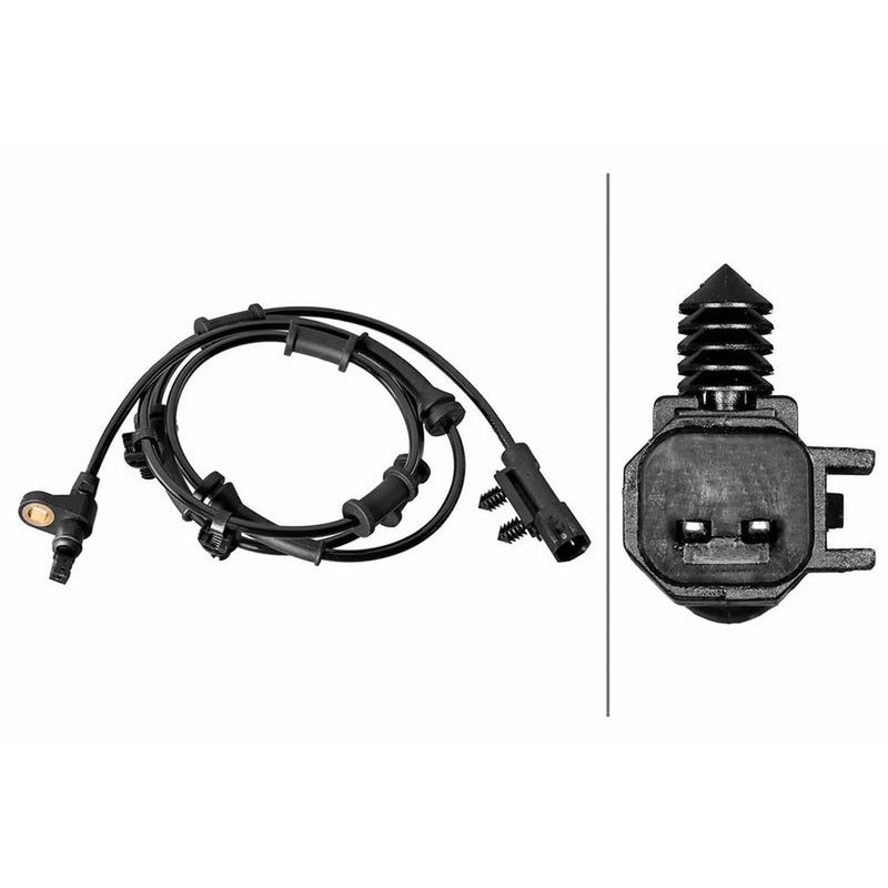 Hella ABS Wheel Speed Sensor Front fits Jeep Wrangler III 2007-2011 2.8 3.6 3.8