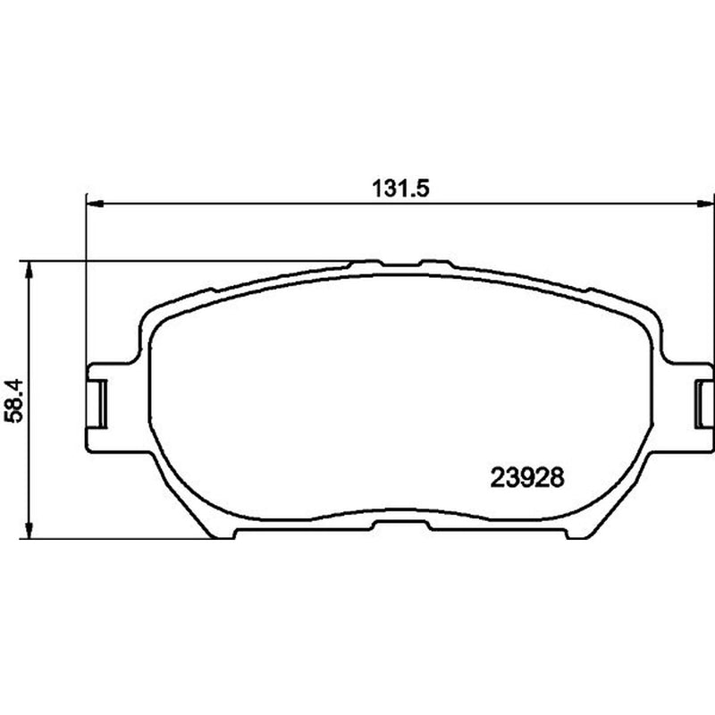 Mintex Front Brake Pad Set fits Lexus Es 2001-2006 3.0