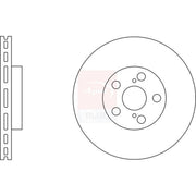 Apec Front & Rear Brake Discs & Pads fits Toyota Avensis 2003-2008 1.6 1.8 2.0