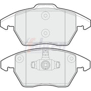 Fahren Front & Rear Brake Discs & Pads fits Peugeot 208 I 2012-2019 1.6