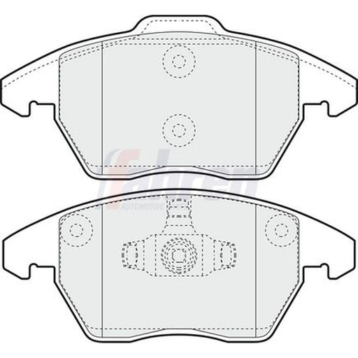 Fahren Front & Rear Brake Discs & Pads fits Peugeot 208 I 2012-2019 1.6