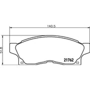 Mintex Front Brake Pad Set fits Toyota MR2 II 1989-1999 2.0