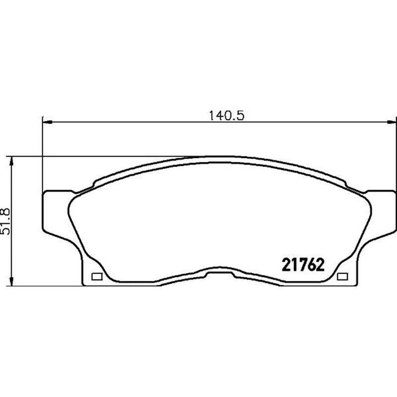 Mintex Front Brake Pad Set fits Toyota MR2 II 1989-1999 2.0