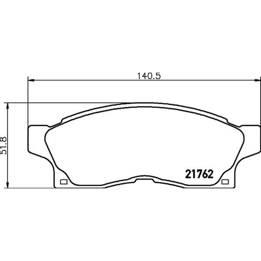 Mintex Front Brake Pad Set fits Toyota MR2 II 1989-1999 2.0