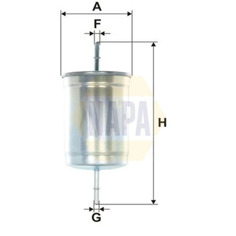 NAPA Fuel Filter Element fits Indigo 3000 1999 on 2.9